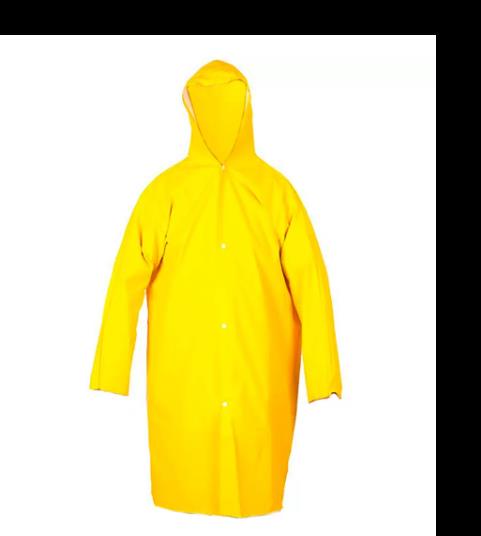 Capa de Chuva Forrada Amarela Tam Exg