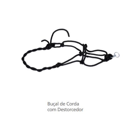 Bucal Corda C/fucinheira Trabalhada C/ Destorcedor 1466 - Regalo Campeiro