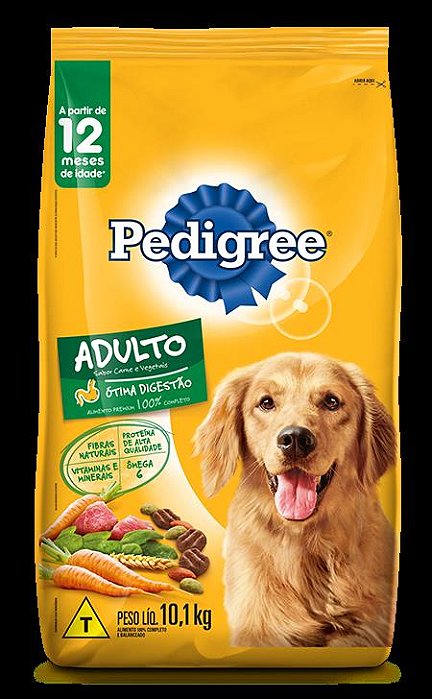 Racao Pedigree Dry Ad Carne e Vegetais 10,1kg