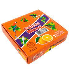 CÁLCIO BLOCO LARANJA - ENCAIXE UNIVERSAL -20 UNIDADES