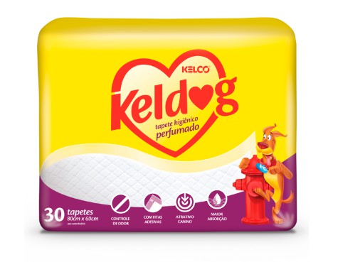 Tapete Higienico Keldog S/ Embalagem Perfumado C/30