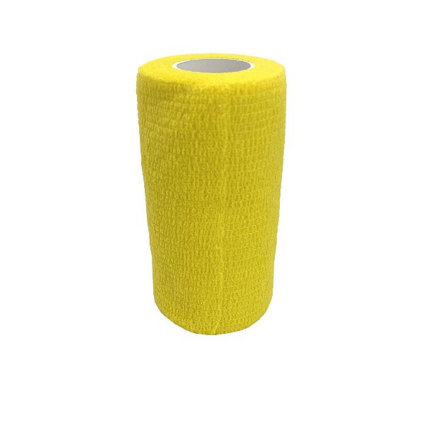Banda Elastica 10cm X 2,7m (5m Esticada) Amarela