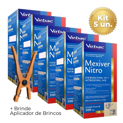 KIT: 5 Mexiver Nitro 500ml – Ganhe 1 aplicador de brinco.