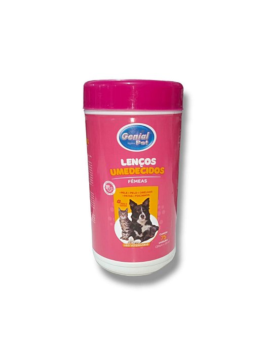 Lencos Umedecidos Genial Pet Femeas C/75