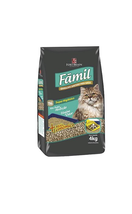 Areia Sanitario Famil 4 Kg
