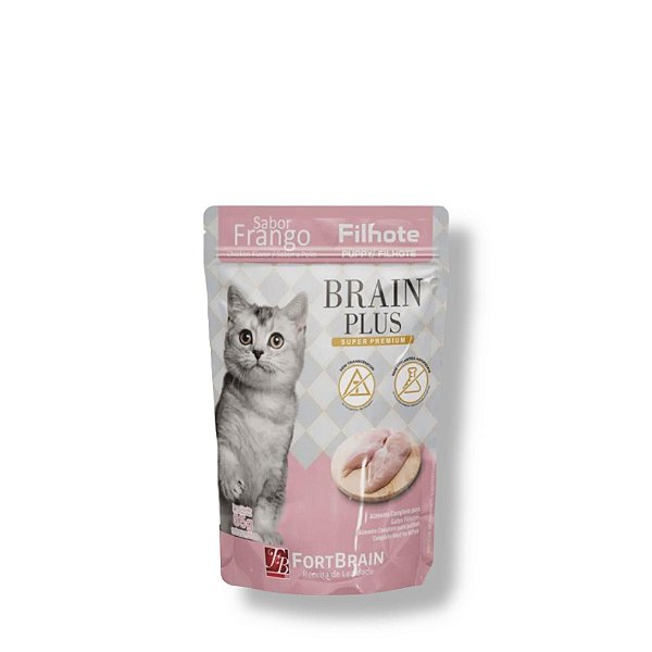 Sache Brain Plus Gato Filhote Frango 85gr