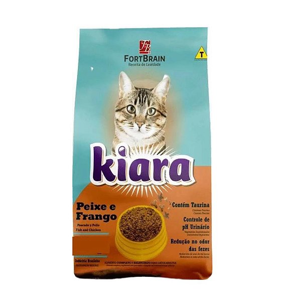 Racao Kiara Gatos Ad Peixe e Frango 20kg