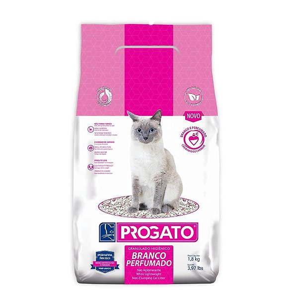 Areia Granulado Progato Branco Perfumado 1,8kg