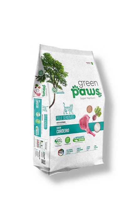 Racao Green Paws Gato Castrado Cordeiro 10,1 Kg