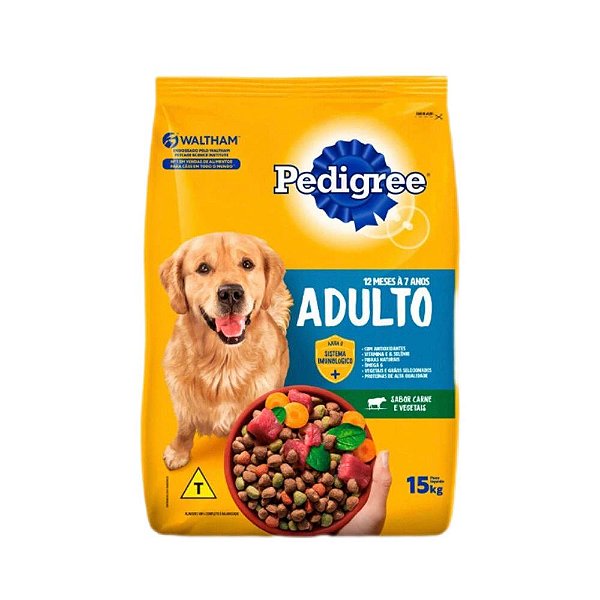 Racao Pedigree Dry Ad Carne/vegetais 15 Kg