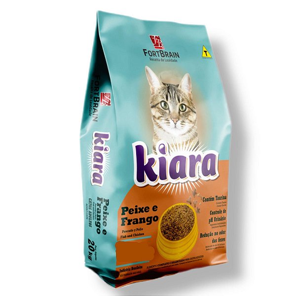 Racao Kiara Peixe e Frango 7 Kg