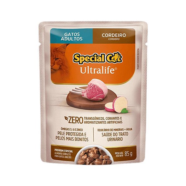 Sache Special Cat Ultralife Ad Cordeiro 85gr