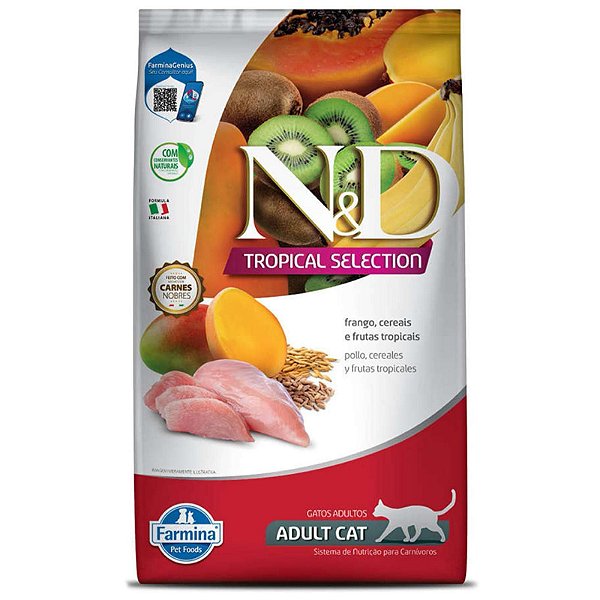Racao Nd Tropical Selection Fel Adult Frango 400gr