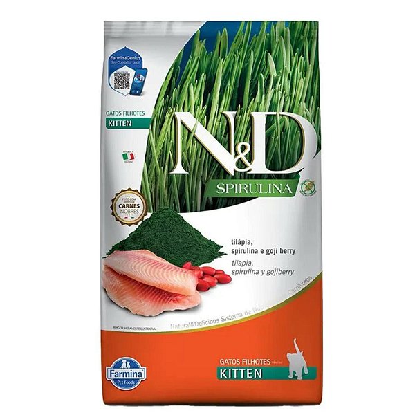 Racao Nd Spirulina Fel Kitten Tilapia 1,5kg