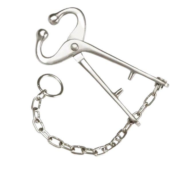 Imobilizador Nasal "formiga" Com Corrente - 19 Cm Inox