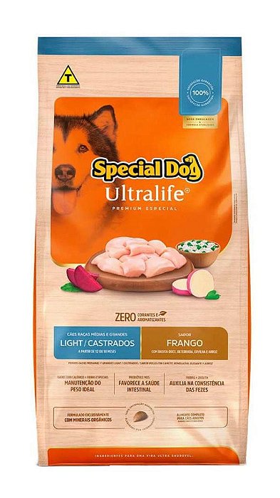 Racao Special Ultralife Dog R.M.g Light 15kg