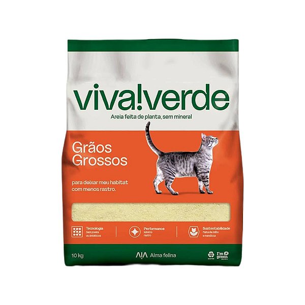 Areia Viva Verde Graos Grossos 4kg - Forpets