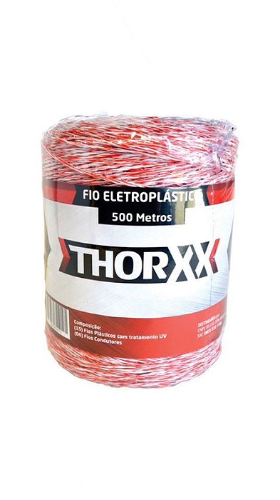 Fio Eletroplastico Thorxx Fios C/ Uv 15x6 - 500m Vermelho - Cassul