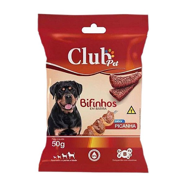 Bifinho Barra Picanha 50g Club - Pet Service