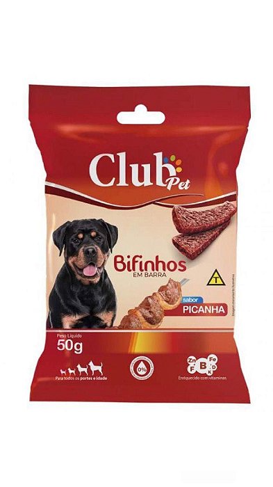 Bifinho Barra Picanha 50g Club - Pet Service