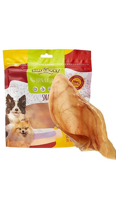 Snacks Orelha Suina - Bovina 410g - Pet Service
