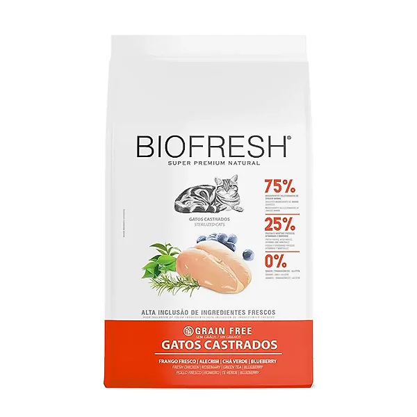 Racao Biofresh Gatos Castrados Salmao 400g