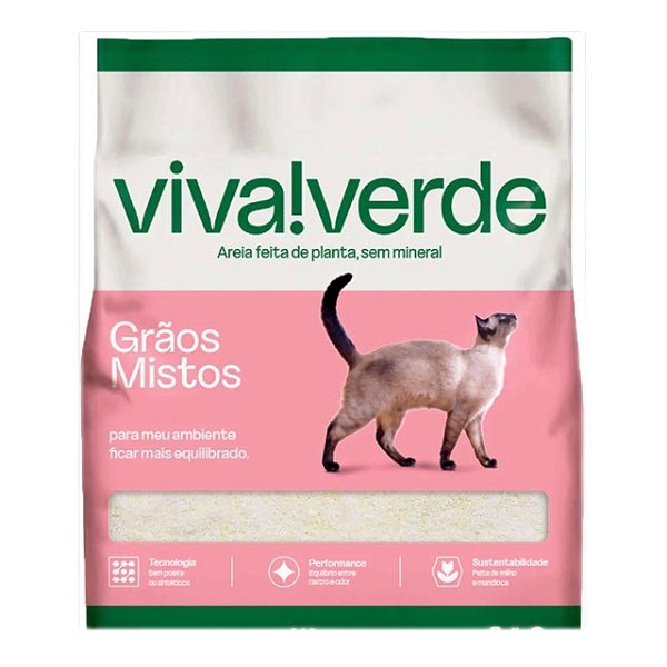 Areia Viva Verde Graos Mistos 10kg