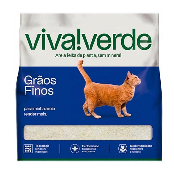 Areia Viva Verde Graos Finos 10kg