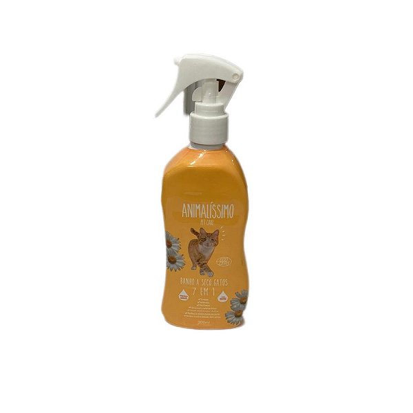 Banho Seco Gatos 7 em 1 Animalissimo 300ml - Murano
