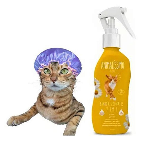 Banho Seco Gatos 7 em 1 Animalissimo 300ml - Murano