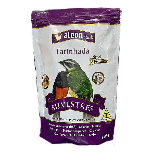 Racao Farinhada Silvestres Alcon Club 250gr