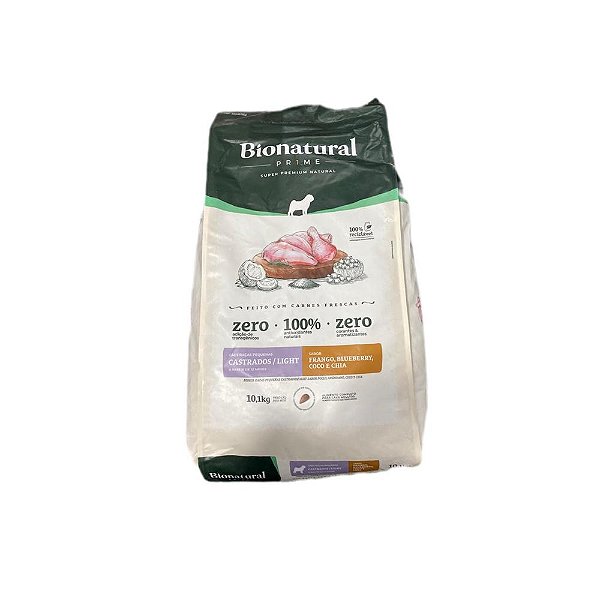 Racao Special Bionatural Caes R.P Ad Castrado Light Frango 10,1 Kg
