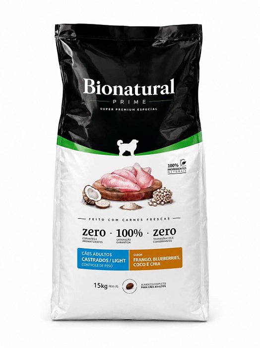Racao Special Bionatural Caes Rmg Light/cast Frango 15 Kg