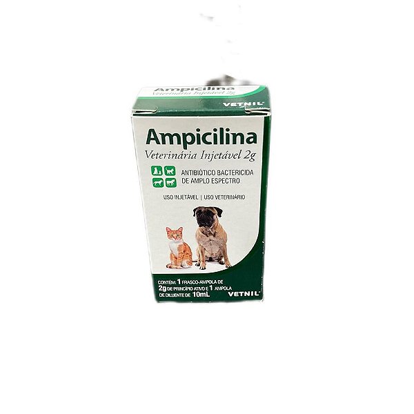 Ampicilina Inj 2g 10ml - Vetnil