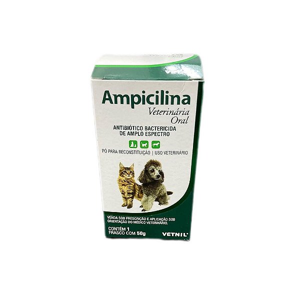 Ampicilina Oral Po 50g - Vetnil