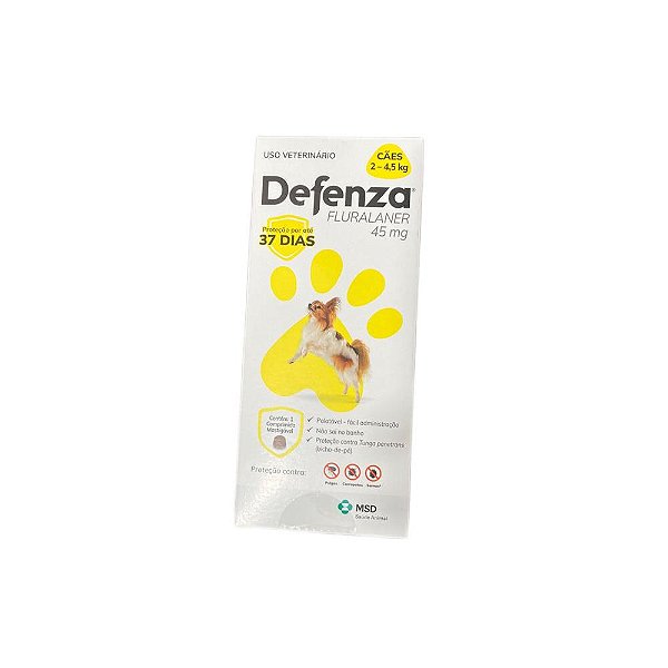 Defenza 45mg 2kg à 4,5kg - MSD  "com Frete Grátis"