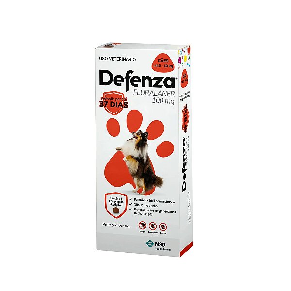 Defenza 100mg 4,5kg à 10kg - MSD "com Frete Grátis"