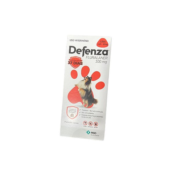 Defenza 100mg 4,5kg à 10kg - Msd