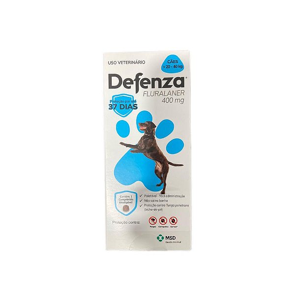 Defenza 400mg 20kg à 40kg - Msd "com Frete Grátis"