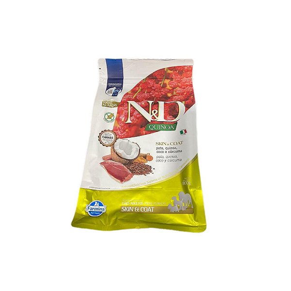 Racao Nd Quinoa Canine Adult Skin Pato 0,8kg