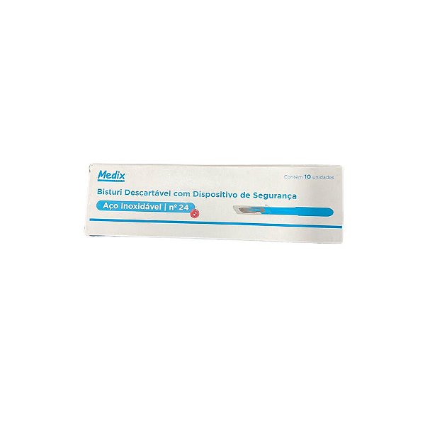 Bisturi Completo Cabo Plastico N24  - Cassul