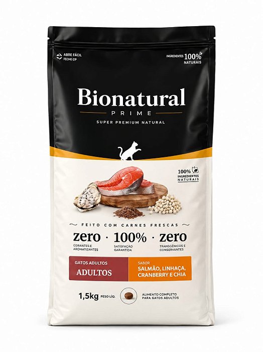 Racao Special Bionatural Gatos Ad Salmao 1,5kg