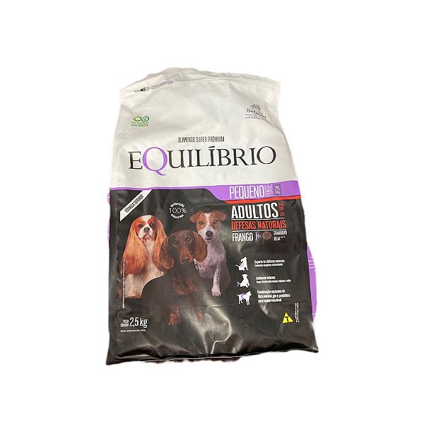 Racao Equilibrio Caes Ad. R. Pequena 2,5 Kg