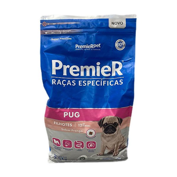Racao Premier Pug Filhote 2,5 Kg