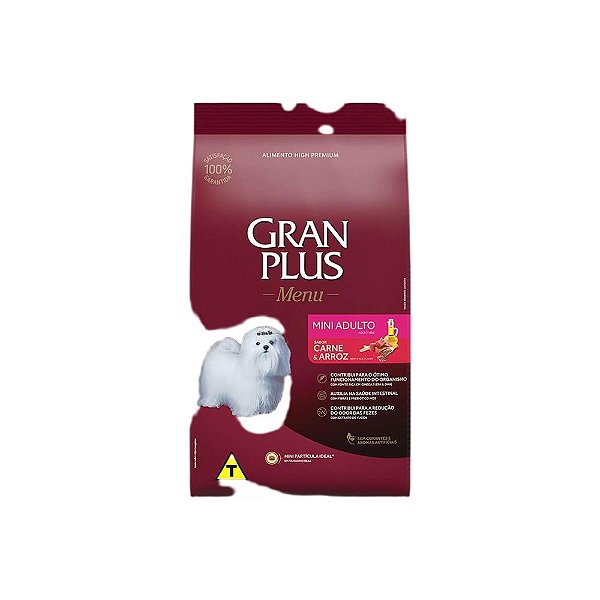 Racao Gran Plus Menu Cao Ad Mini Carne Y Arroz 15kg