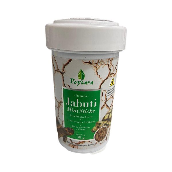 Alimento P/ Tartaruga Jabuti Mini Sticks Poytara 30g