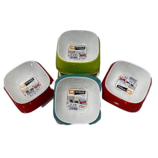 Comedouro Tigela Glam P Cores Variadas - Ferplast