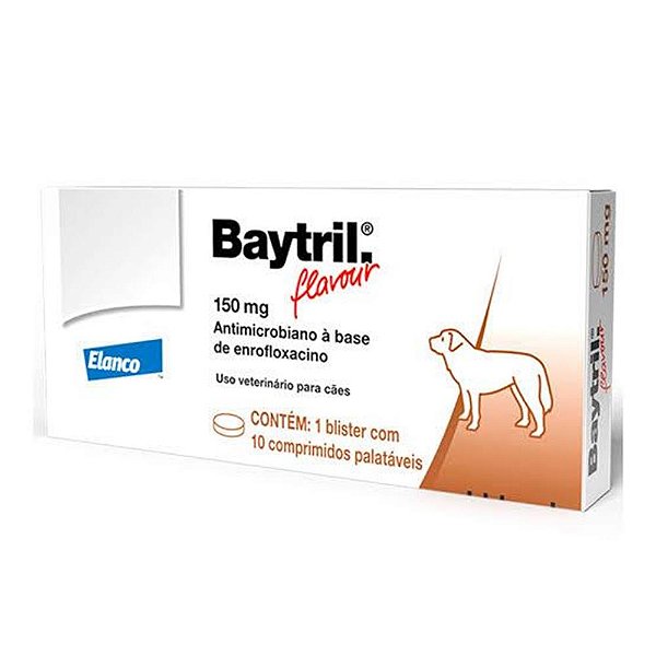 Baytril 150mg 10 Comprimido