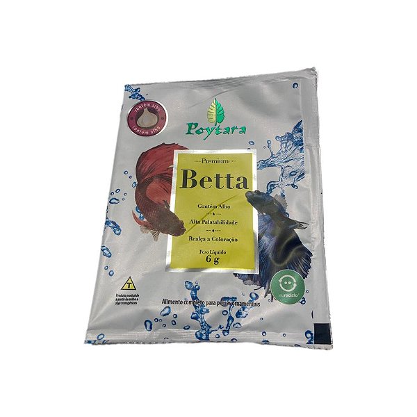 Racao Betta Sache 6g - Poytara