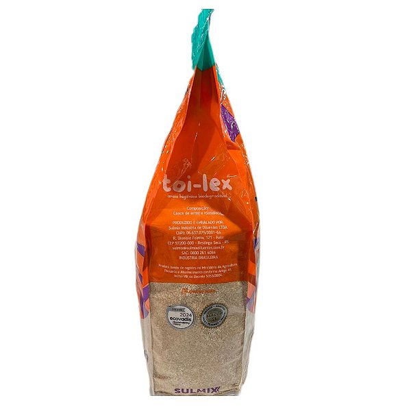 Areia de Gato Graos  Medios 5x4kg Toilex
